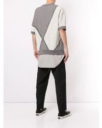 graues Sweatshirt mit Flicken von 3.1 Phillip Lim