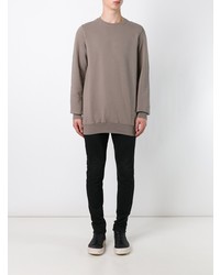 graues Sweatshirt von Rick Owens DRKSHDW