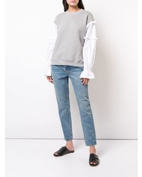 graues Sweatshirt von Derek Lam 10 Crosby