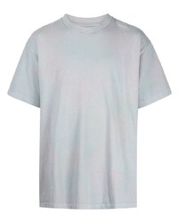 graues Mit Batikmuster T-Shirt mit einem Rundhalsausschnitt von John Elliott