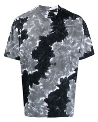 graues Mit Batikmuster T-Shirt mit einem Rundhalsausschnitt von Nike