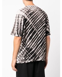 graues Mit Batikmuster T-Shirt mit einem Rundhalsausschnitt von MA®KET
