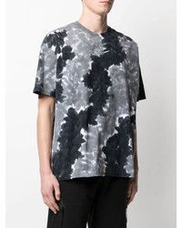 graues Mit Batikmuster T-Shirt mit einem Rundhalsausschnitt von Nike