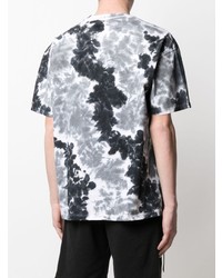 graues Mit Batikmuster T-Shirt mit einem Rundhalsausschnitt von Nike