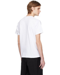 graues T-Shirt mit einem Rundhalsausschnitt mit Schlangenmuster von BAPE
