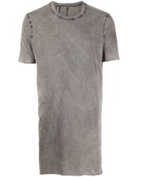 graues T-Shirt mit einem Rundhalsausschnitt von 11 By Boris Bidjan Saberi