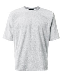 graues T-Shirt mit einem Rundhalsausschnitt von 3.1 Phillip Lim