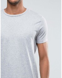 graues T-Shirt mit einem Rundhalsausschnitt von Asos