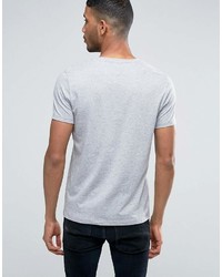 graues T-Shirt mit einem Rundhalsausschnitt von Asos