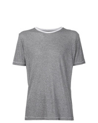 graues T-Shirt mit einem Rundhalsausschnitt von 321