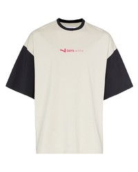 graues T-Shirt mit einem Rundhalsausschnitt von 7 days active
