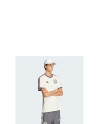 graues T-Shirt mit einem Rundhalsausschnitt von adidas Performance