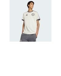 graues T-Shirt mit einem Rundhalsausschnitt von adidas Performance