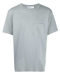 graues T-Shirt mit einem Rundhalsausschnitt von AFFIX