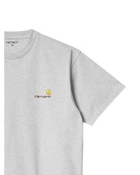 graues T-Shirt mit einem Rundhalsausschnitt von Carhartt WIP