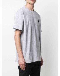 graues T-Shirt mit einem Rundhalsausschnitt von Off-White