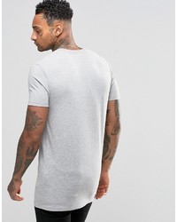 graues T-Shirt mit einem Rundhalsausschnitt von Asos