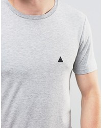 graues T-Shirt mit einem Rundhalsausschnitt von Asos