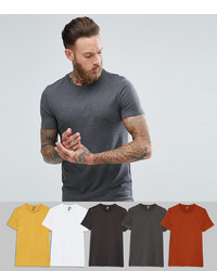 graues T-Shirt mit einem Rundhalsausschnitt von ASOS DESIGN