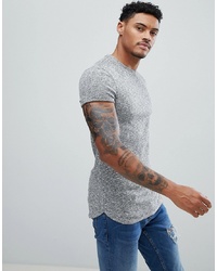 graues T-Shirt mit einem Rundhalsausschnitt von ASOS DESIGN