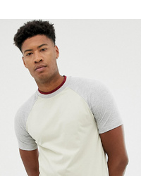 graues T-Shirt mit einem Rundhalsausschnitt von ASOS DESIGN