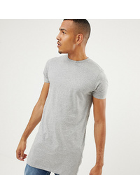 graues T-Shirt mit einem Rundhalsausschnitt von ASOS DESIGN