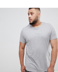 graues T-Shirt mit einem Rundhalsausschnitt von ASOS DESIGN