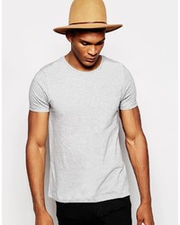 graues T-Shirt mit einem Rundhalsausschnitt von Asos