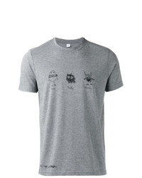 graues T-Shirt mit einem Rundhalsausschnitt von Aspesi