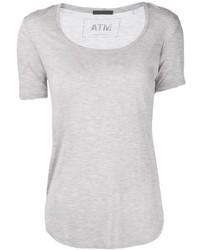 graues T-Shirt mit einem Rundhalsausschnitt von ATM Anthony Thomas Melillo