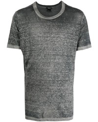 graues T-Shirt mit einem Rundhalsausschnitt von Avant Toi