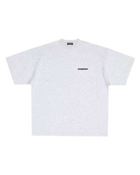 graues T-Shirt mit einem Rundhalsausschnitt von Balenciaga