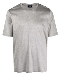 graues T-Shirt mit einem Rundhalsausschnitt von Barba