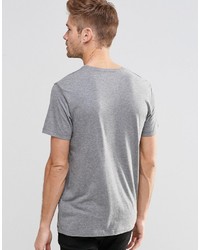 graues T-Shirt mit einem Rundhalsausschnitt von Esprit