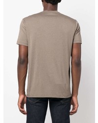 graues T-Shirt mit einem Rundhalsausschnitt von Tom Ford