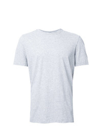 graues T-Shirt mit einem Rundhalsausschnitt von Bassike