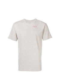 graues T-Shirt mit einem Rundhalsausschnitt von Bellerose