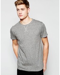 graues T-Shirt mit einem Rundhalsausschnitt von Bellfield