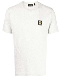 graues T-Shirt mit einem Rundhalsausschnitt von Belstaff