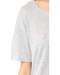 graues T-Shirt mit einem Rundhalsausschnitt von Rails