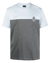 graues T-Shirt mit einem Rundhalsausschnitt von Billionaire