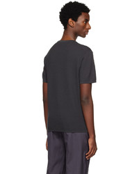 graues T-Shirt mit einem Rundhalsausschnitt von Dunhill