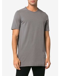 graues T-Shirt mit einem Rundhalsausschnitt von Rick Owens DRKSHDW