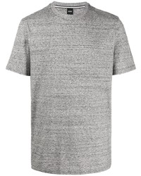 graues T-Shirt mit einem Rundhalsausschnitt von BOSS HUGO BOSS