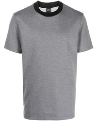 graues T-Shirt mit einem Rundhalsausschnitt von BOSS HUGO BOSS