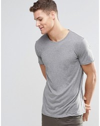 graues T-Shirt mit einem Rundhalsausschnitt von Boss Orange