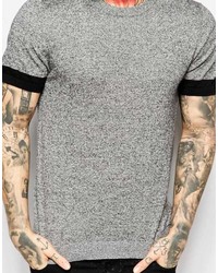 graues T-Shirt mit einem Rundhalsausschnitt von Asos