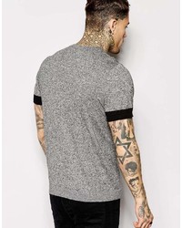 graues T-Shirt mit einem Rundhalsausschnitt von Asos