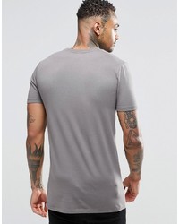 graues T-Shirt mit einem Rundhalsausschnitt von Asos