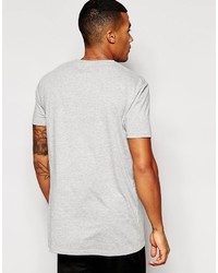 graues T-Shirt mit einem Rundhalsausschnitt von Asos